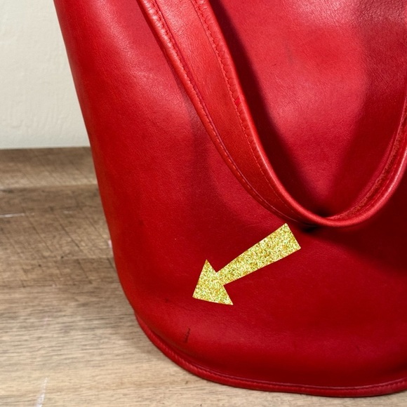 ❤️SOLD❤️Vintage Coach Red Duffle Sac 9085 - Picture 9 of 12